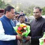 विधानसभा सत्र के लिए गैरसैंण आगमन पर मुख्यमंत्री धामी का भव्य स्वागत